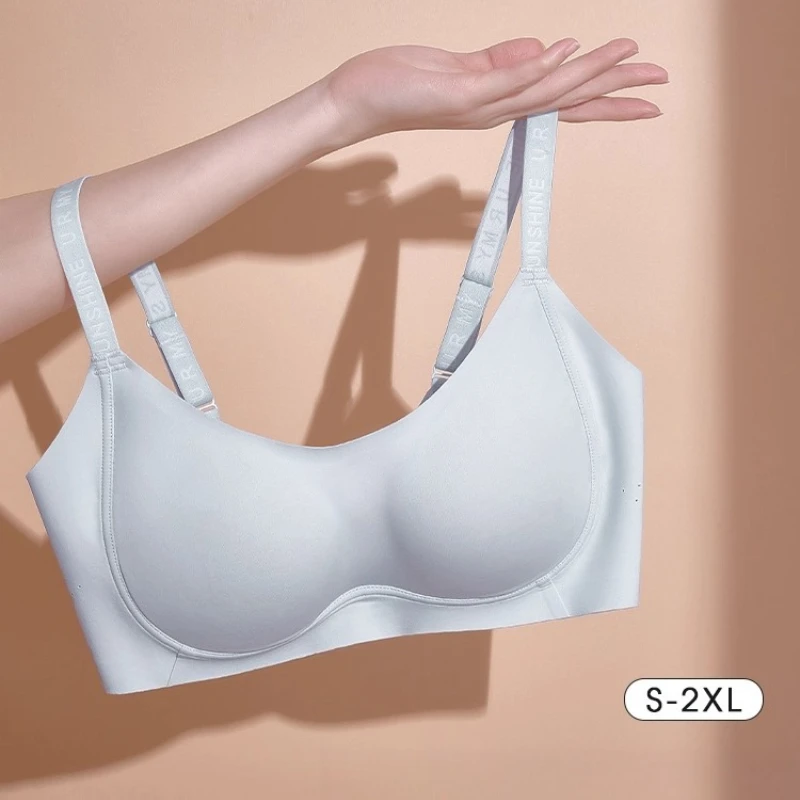 

Новый осенний бюстгальтер для женщин, тонкий бесшовный бюстгальтер без косточек, мягкая поддержка, легкие бюстгальтеры пуш-ап, усилитель жилета, спортивное нижнее белье