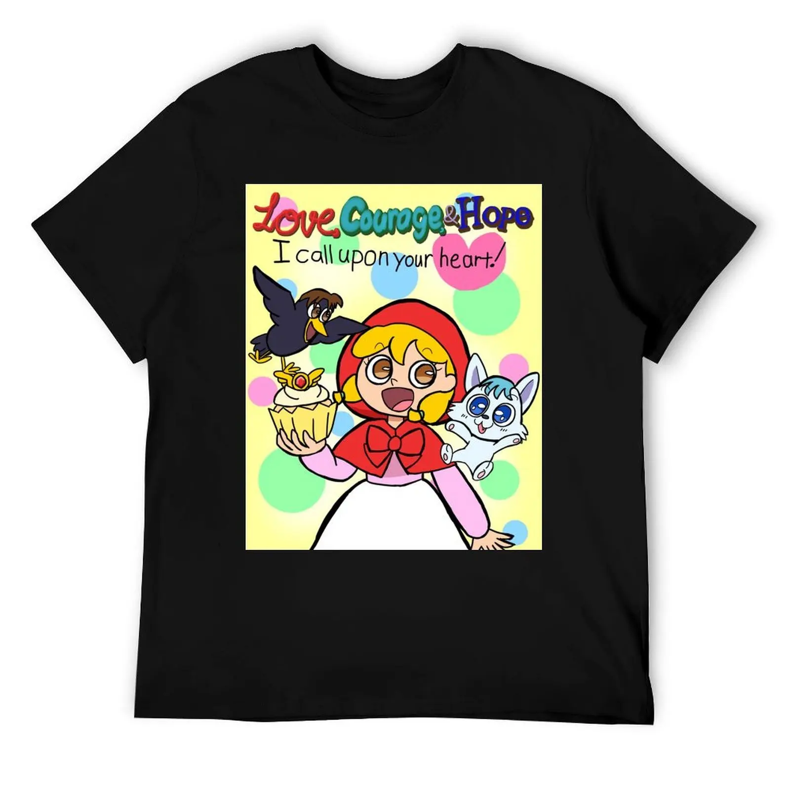 

Футболка с поздравительными открытками Akazukin ChaCha, мужские облегающие футболки, футболка из 100% хлопка