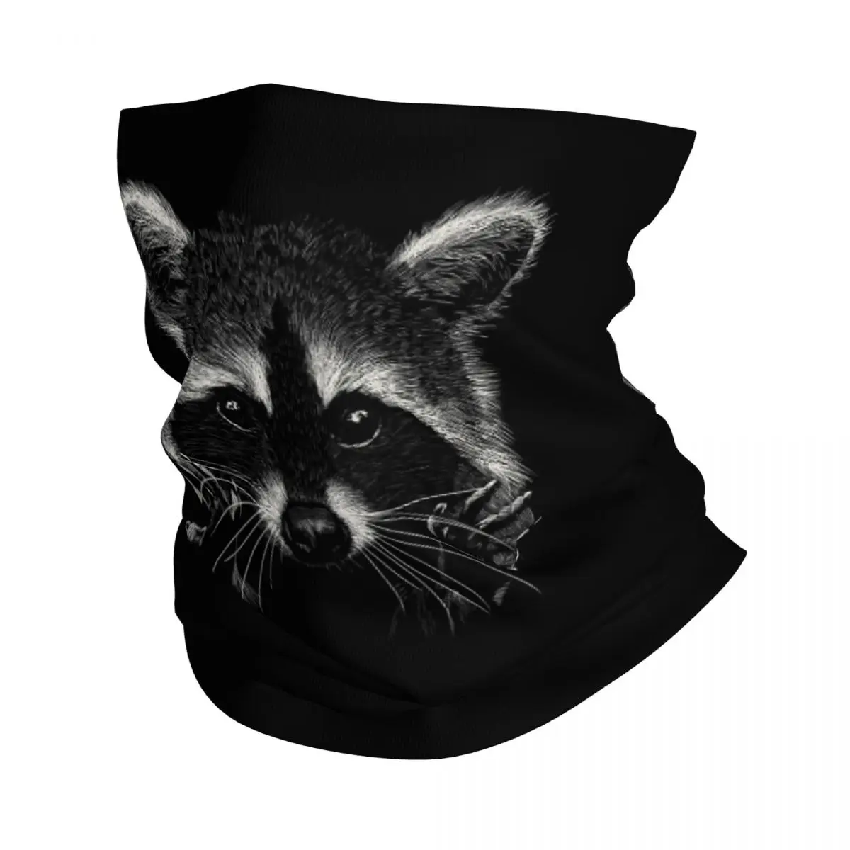 Racoon Bandana Neck Cover Printed Wrap Scarf Multifunction Cycling Scarf Cycling Unisex Adult All Season