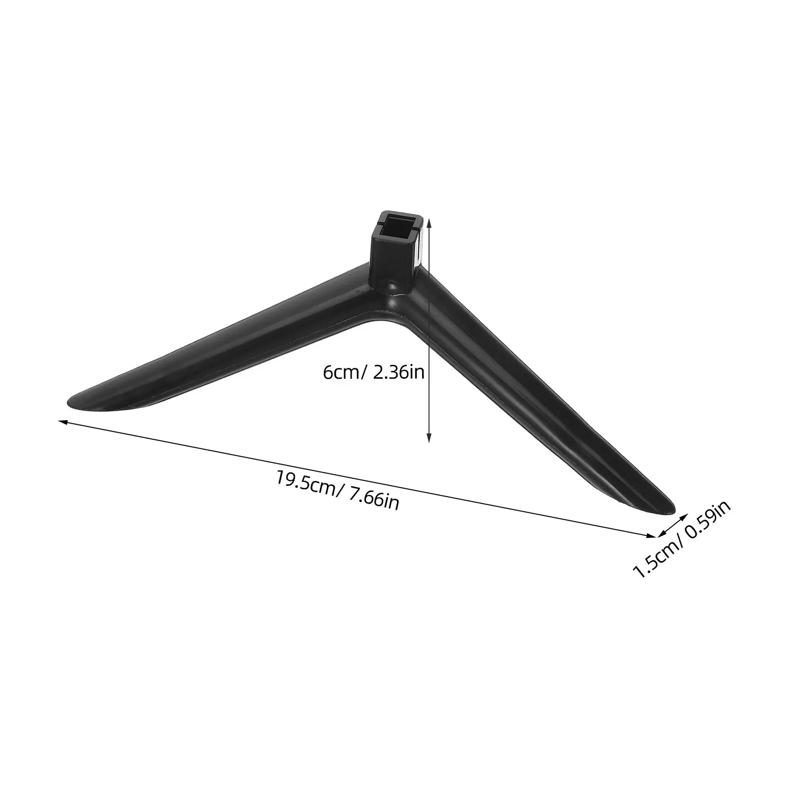 2Pairs Plastic TV Stand Base Replacement Legs Screws Included Stable Support for 24 Inch Tvs Home Office Tabletop