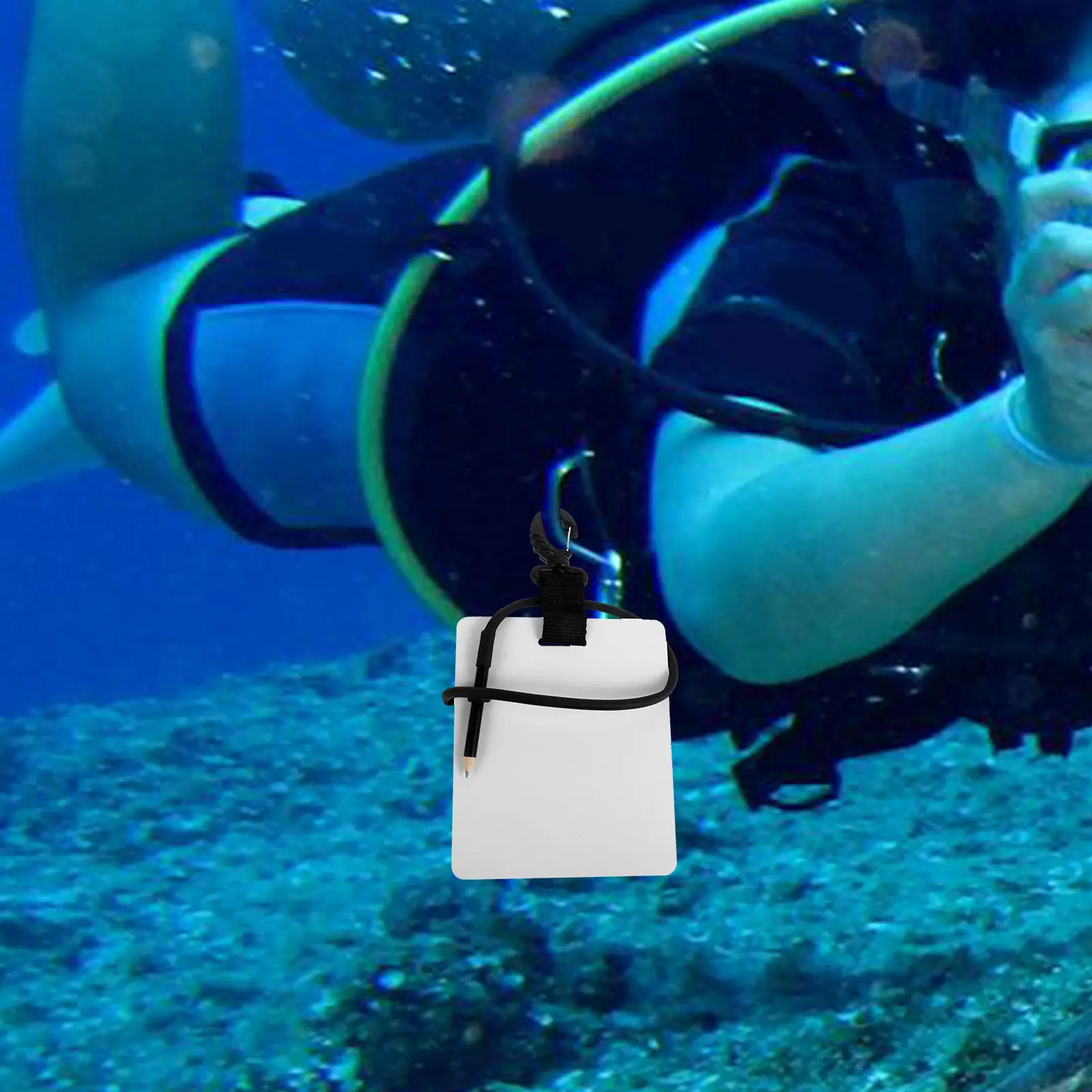 

Доска для дайвинга с поворотным зажимом и карандашом, устройство для письма под водой, инструмент для заметок и рисования для дайверов, доска для дайвинга