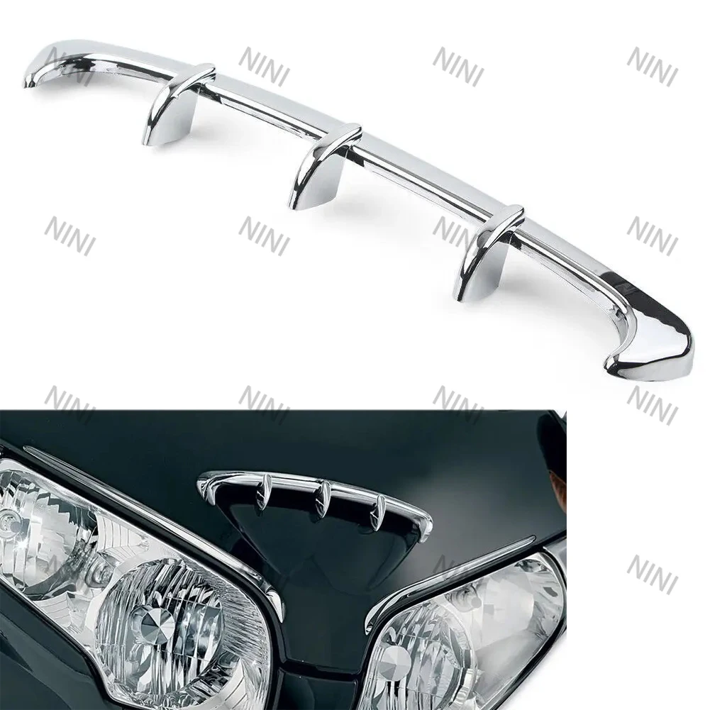 

Gold Wing Motrocycle For Honda Goldwing GL 1800 GL1800 2001-2011 Chrome Decoration Accessories Fairing Scoop Air Vent Duct Trim
