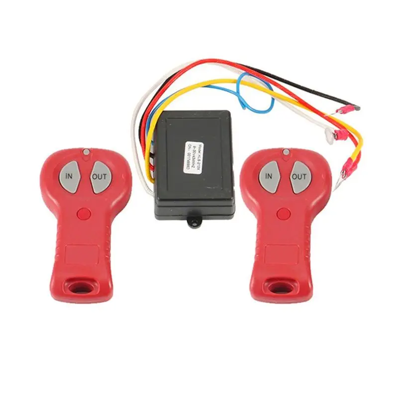 A99F-Wireless Electric Winch Remote Control Kit Relay Winch Control System Universal Handheld Switch For Trucks SUV ATV UTV