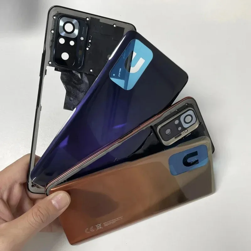

Полный чехол для Redmi Note 10 Pro, средняя рамка + задняя крышка, задняя крышка с объективом камеры