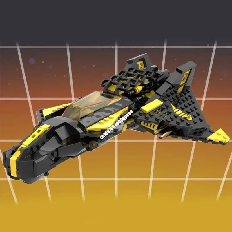 New 407Pcs Popular Space Technology Series Moc Heavy Fighter Model Building Block Diy Creative Ideas Bricks Toys Birthday Gifts