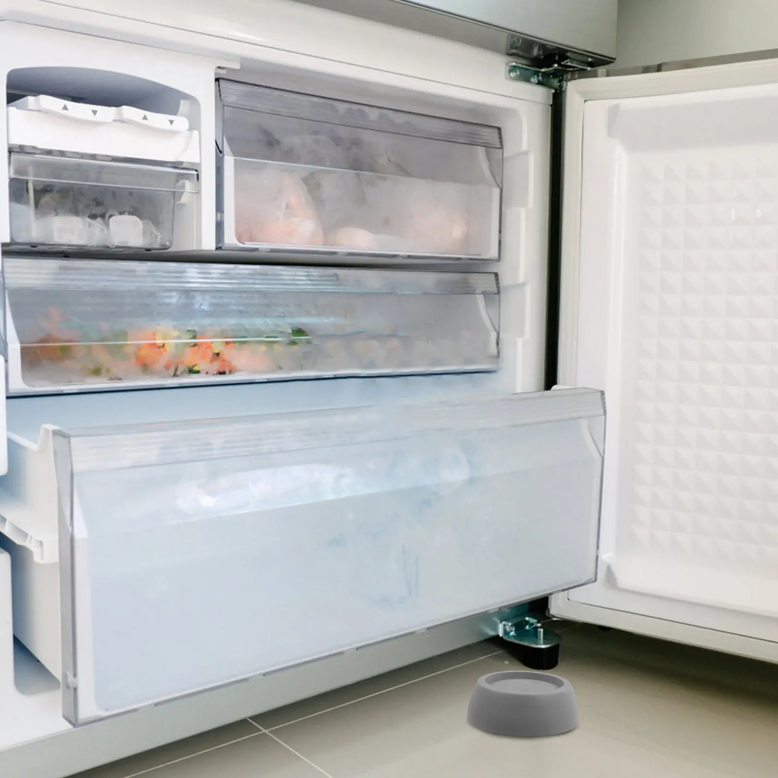 

4 шт. универсальные противоскользящие подкладки для мебели из TPR-резины для холодильников, стиральных машин, шкафов: подъем, стабилизация, защита