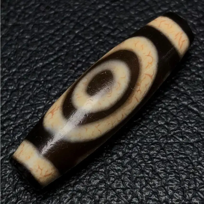 

Himalayan Ancient Tibetan DZI Beads Old Agate Heaven＆Earth 2 Eye Amulet Pendant