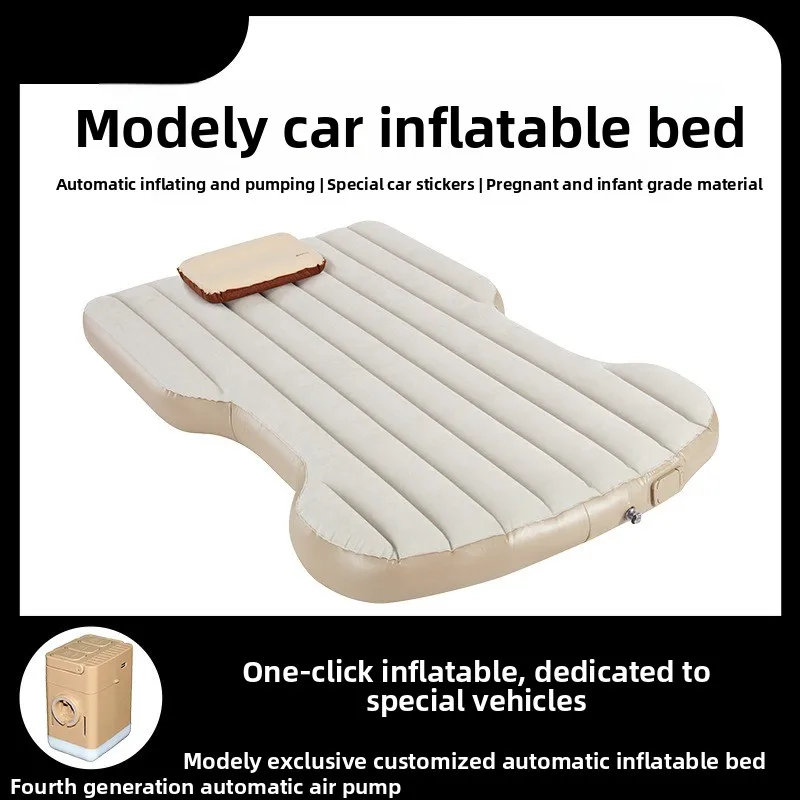 

Car Inflatable Bed ModelY Trunk Mattress Outdoor Camping Sleeping Mat Car Rear Sleeping Scratch Resistant
