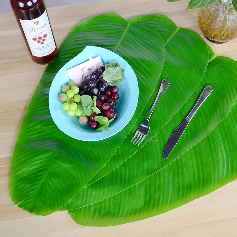 

2Pcs Banana Placemat Anti Slip Heat Resistant Table Hawaii Table Mat Mat for Kitchen Dinner Hall Hotel Office