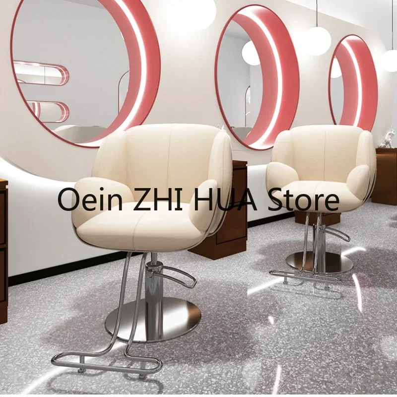 

Stool Hairdressing Adjustable Barber Barber Chairs Chairs Swivel Luxury Hair Salon Speciality Comfort Sillas Furniture QF50BC
