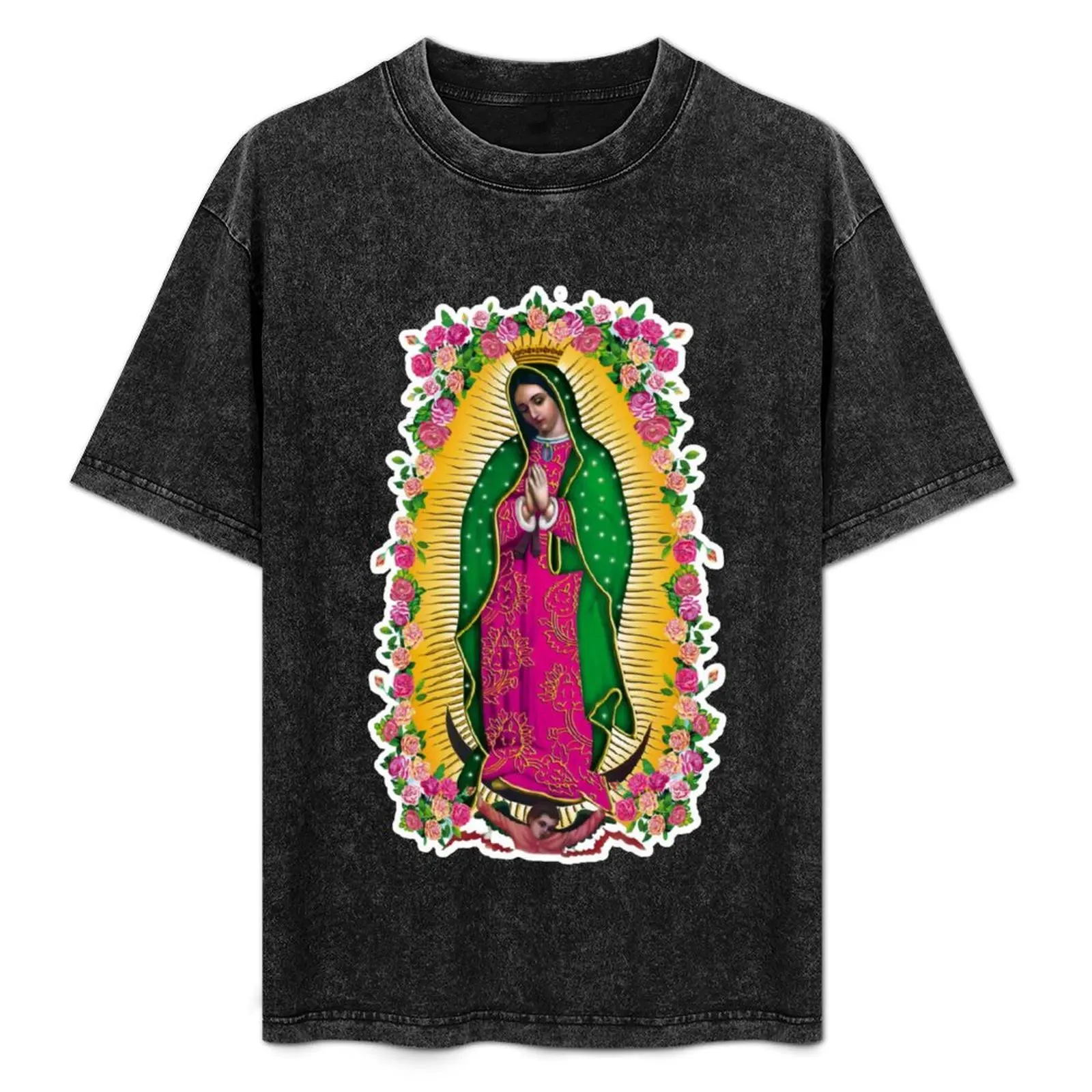 

The Virgin of Guadalupe T-Shirt croswit shirt man sublime luxury designer mens graphic t-shirts anime