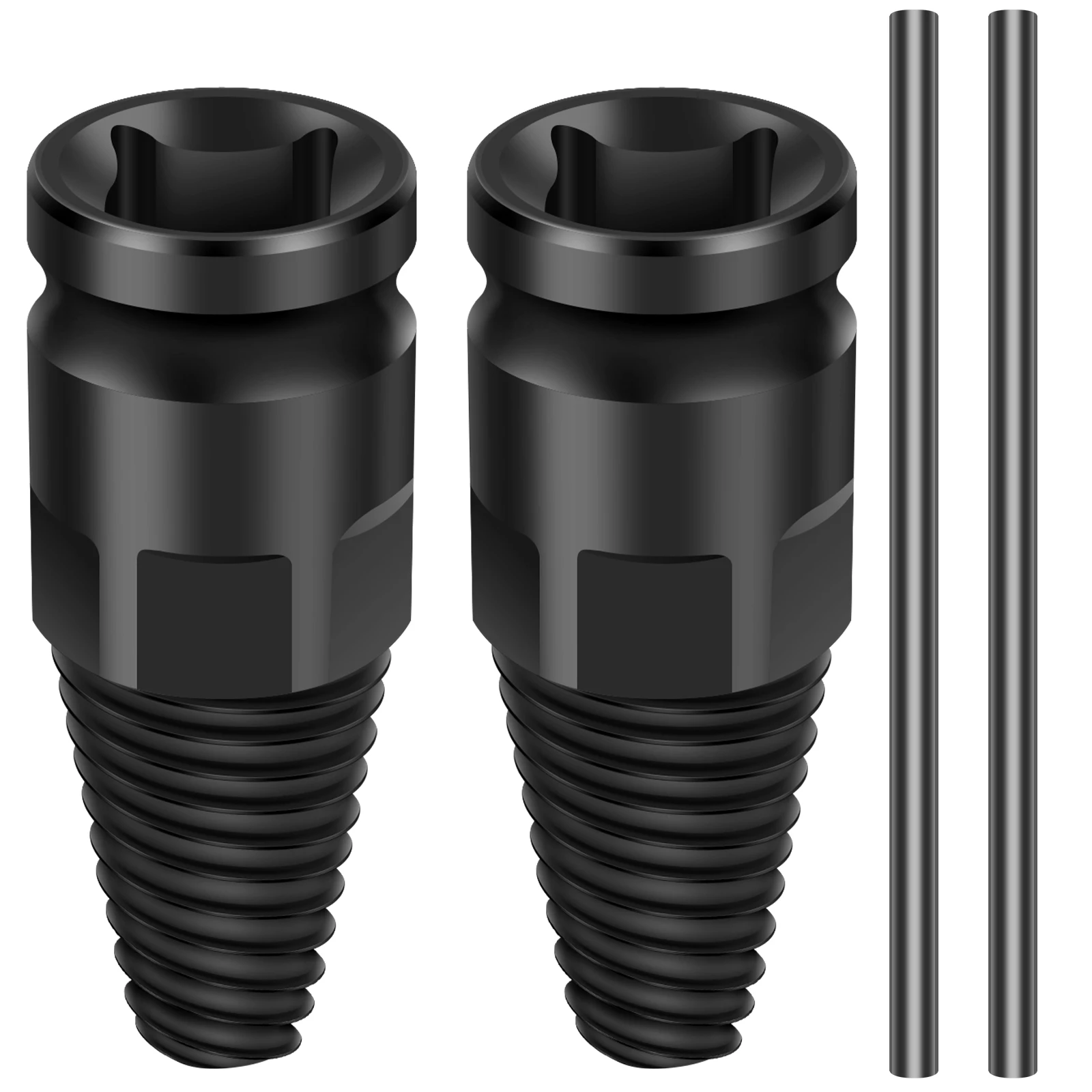 

2 Pcs Professional Stripped Screw Extractor Double Use Water Pipe Screw Removal Tool Convenient Broken Bolt Remover