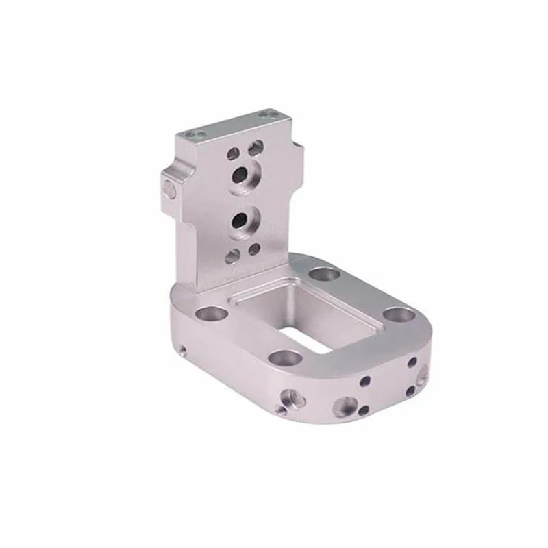 CNC machining aluminum alloy multi-function connection bracket Pneumatic connection adapter seat Five-axis CNC machining