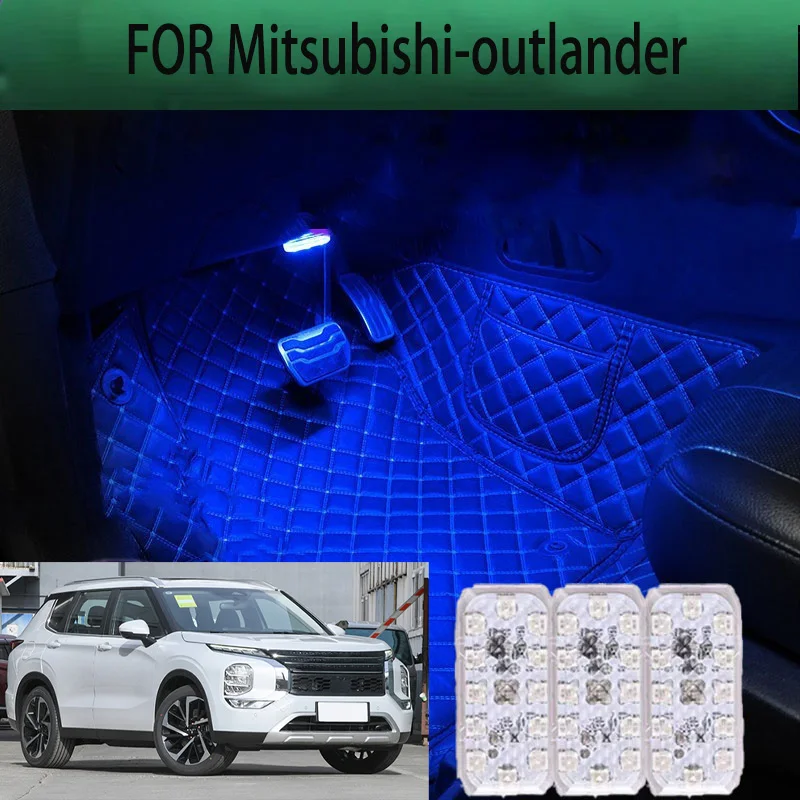 

FOR Mitsubishi outlander LED Car Interior Ambient Foot Light Atmosphere Decorative Lamps Party decoration lights Neon strips