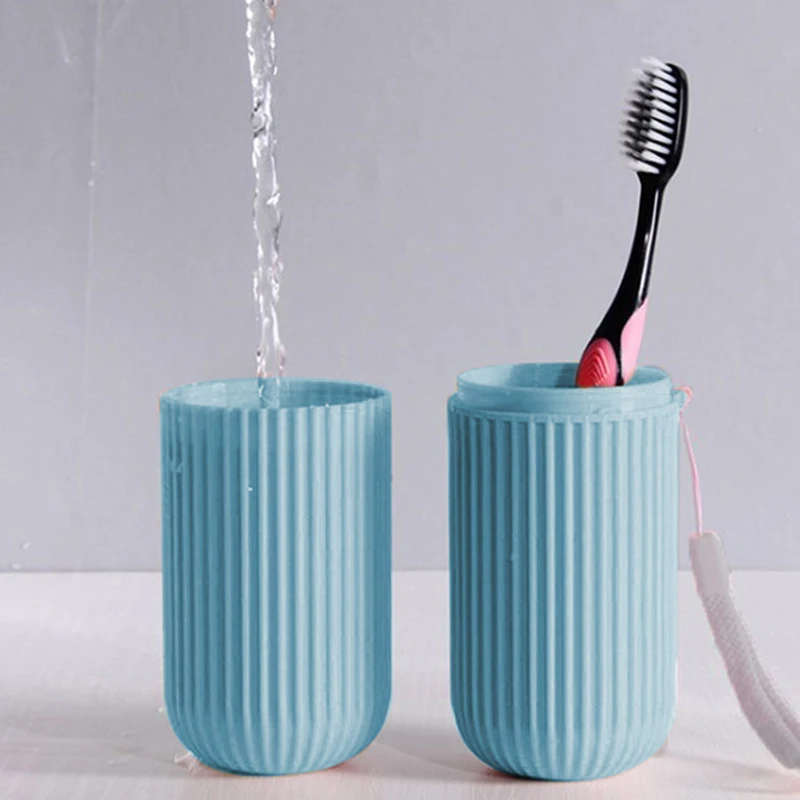 Travel Portable Toothbrush Cup Bathroom Toothpaste Holder Storage Case Box Organizer Travel Toiletries Storage Cup New Creative