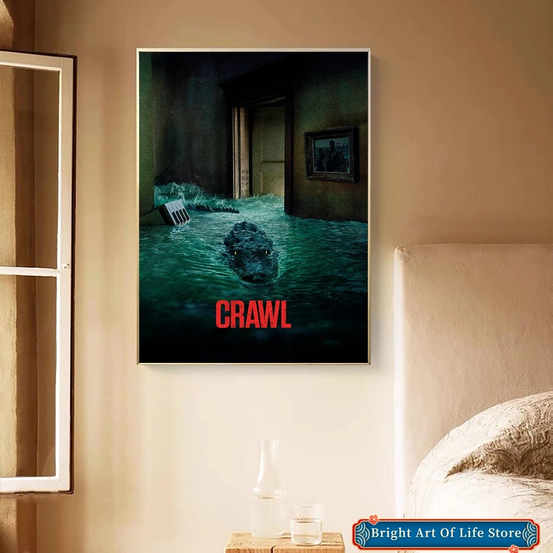 Crawl (2019) Movie Poster Art Cover Star Photo Print Apartment Home Decor Wall Painting (No Frame)