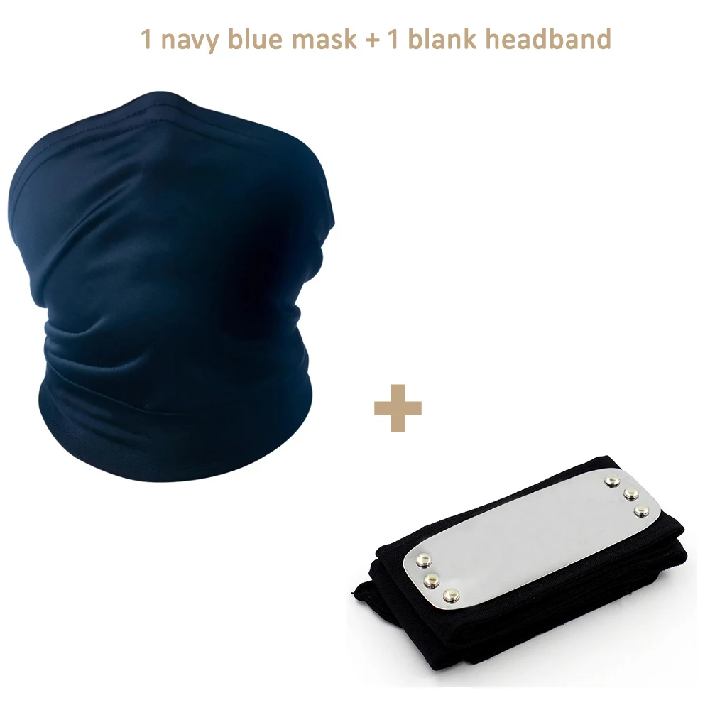 Anime Ninja Cosplay Spandex Gesichtsmaske Schal Stirnband für Cartoon-Film-Kostüme – Detail 1
