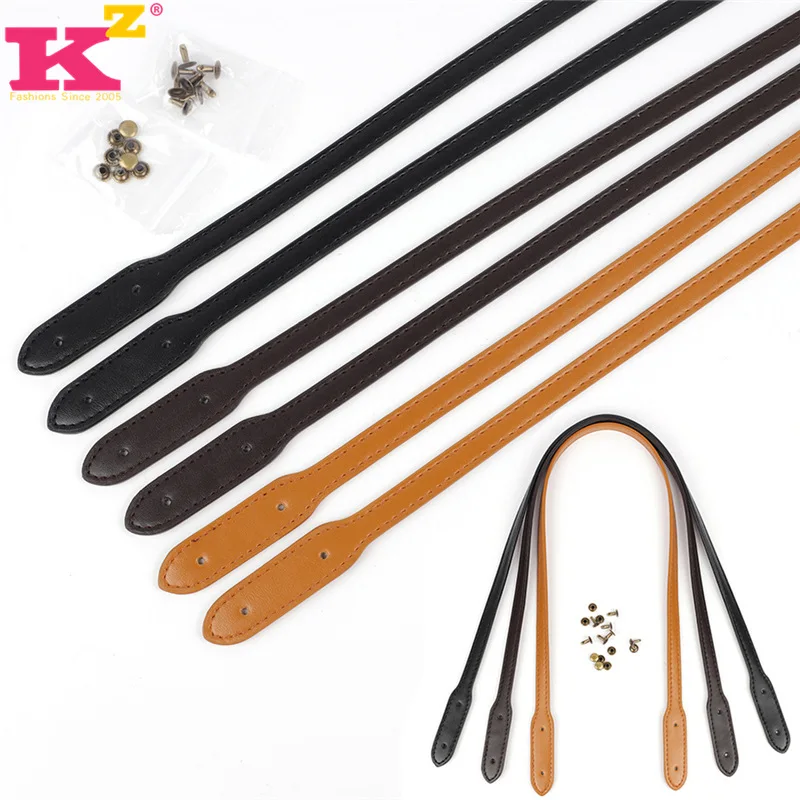 

10pairs/Lot New Shoulder Bag PU Leather Handle Straight Rivet Strip Handbag Strap Arts Crafts Sewing Leathercraft Accessories