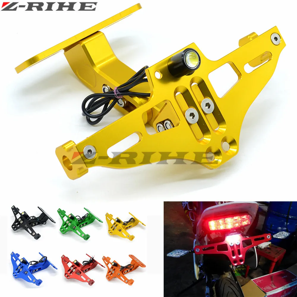 

Регулируемая рамка для мотоцикла с ЧПУ, держатель для номерного знака, кронштейн для Suzuki, GSXR, 600, 750, 1000, K1, K2, K3, K4, K5, K6