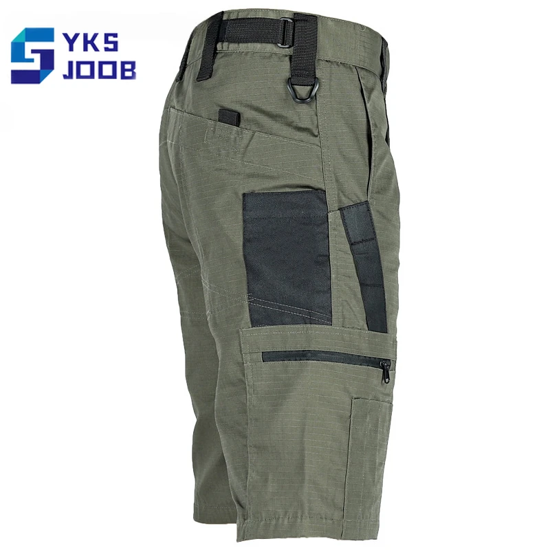 Mens Hiking Tactical Shorts Summer Quick Drying Multi-pocket Camping Fiftn-pant Outdoor Wear-resistent Treking Fishing Half-pant