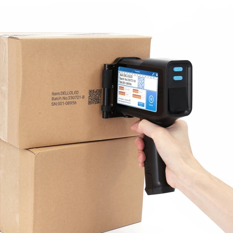 H200 Handheld Inkjet Printer Professional Date Logo QR Code Barcode Label Printer for Jet Printing Machine