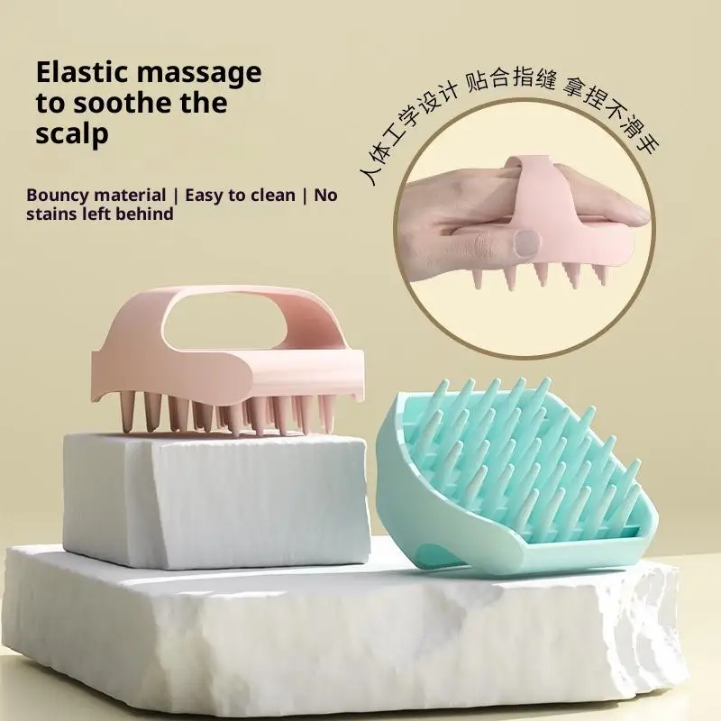 

1/2Pcs Handle Grip Shampoo Brush Scalp Massage Hair Washing Comb Body Bath Shower Salon Hairdressing Massage Cleaning Tool