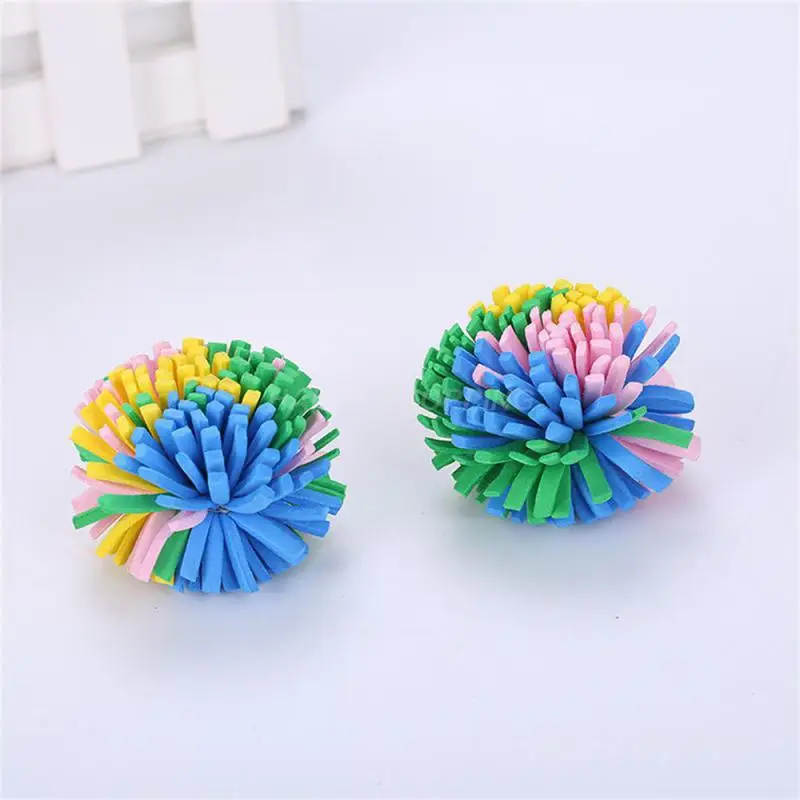 Tie Flower Balls 4cm Anti-seize Durable Non-toxic Feathers Pet Products Pet Relaxed Toys Environmentally Friendly Cat Supplies