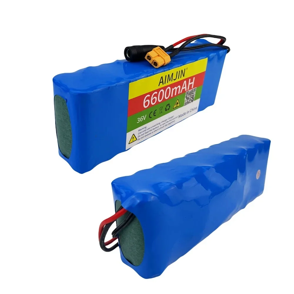 Batería de 36V, 6600mAh, baterías recargables de iones de litio 10S2P, batería de 6AH para monociclo Hoverboard eléctrico de autosucción