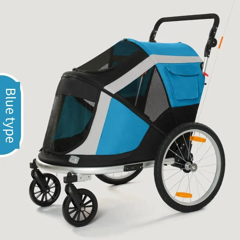 

2025 New Dog Stroller Outdoor Cycling, Pet Trailer, Large Space, Pet Cart, Dog and Cat Cart, Can Be Connected To Bicycles