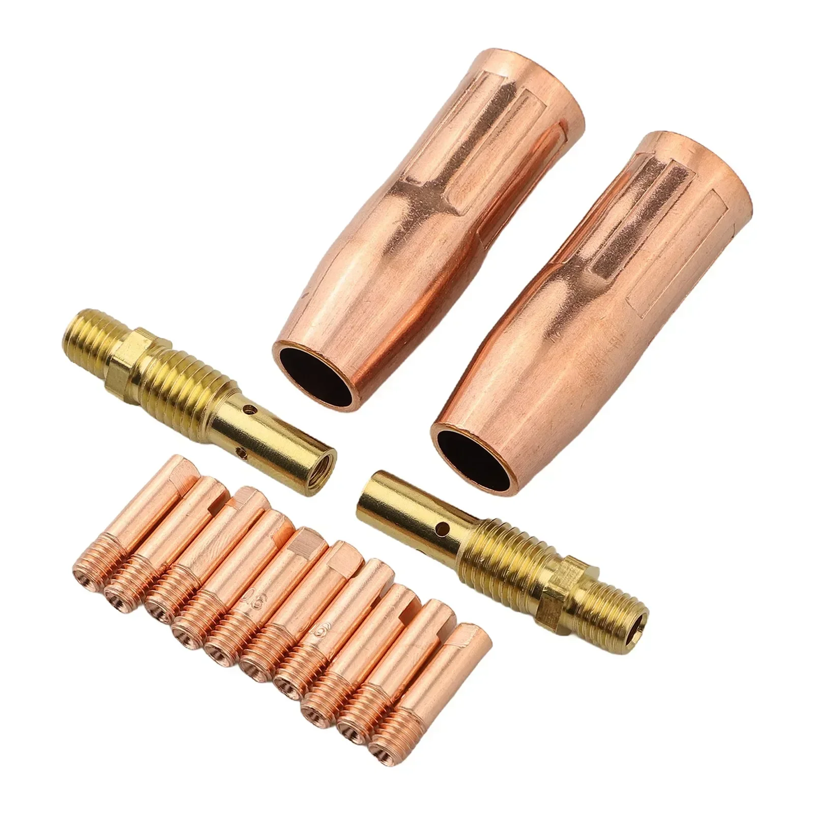 

New MIG Welding Contact Prompt For 100L Contact Tip Gas Diffuer Nozzle 0.6mm-1.2mm MIG Welding Mig Welding Kit