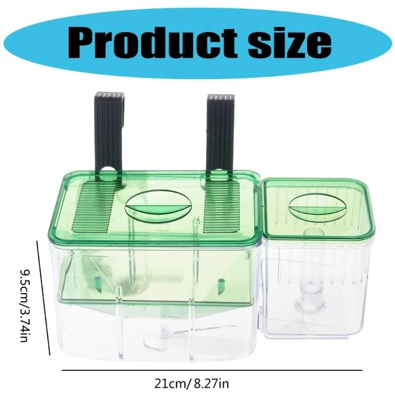 J1ha Aquarium Breeder Box Fishtanks Privator Hatchery Small Fish Finis