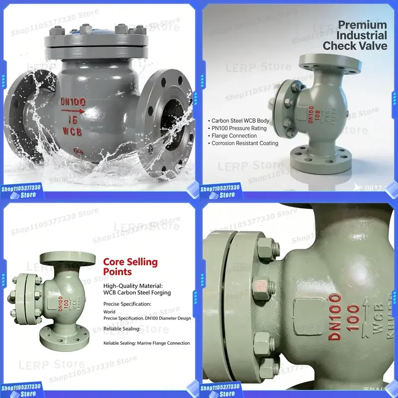 High Temperature Cast Carbon Steel Swing Check Valve WCB ANSI B16.5 Class150 Flange Swing Type One Way Check Valve