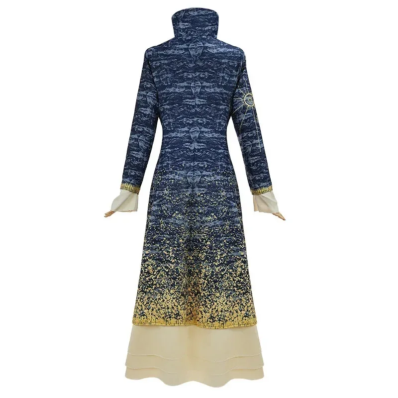 الشريرة مدام موريبل تأثيري الساحرات شعر مستعار أنيمي فيلم الملابس القوطية فستان حفلة الهالوين عيد الميلاد مخصص الفتيات امرأة