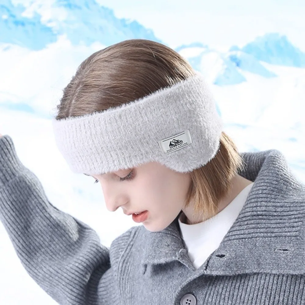 جديد الخريف الشتاء الدافئة غطاء للأذنين مريحة تقليد فرو المنك عقال رباط شعر يندبروف تدفئة الأذن للنساء #5