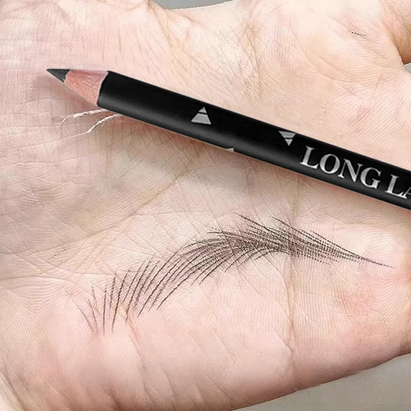 

Wooden Pole Eye Brow Pencil Waterproof Professional Women Eye Makeup Pen Easy Color Lasting Sweat Proof Cosmetic Beauty Eyebrow