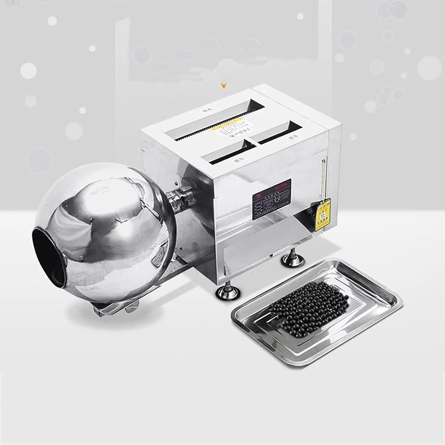 

Milk Tea Pearl Making Machine, Cassava Ball Maker Machine with Polishing Ball Design, 3-12mm Pill Specifications and 5-20KG/H Ou