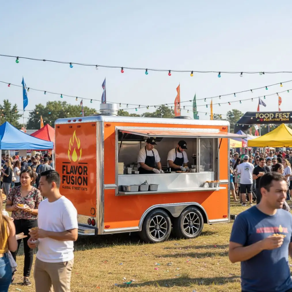 Full Catering Equipment Food Truck Hot Dog Food Cart USA Customized Food Trailer With Full Restaurant Kitchen Equipment