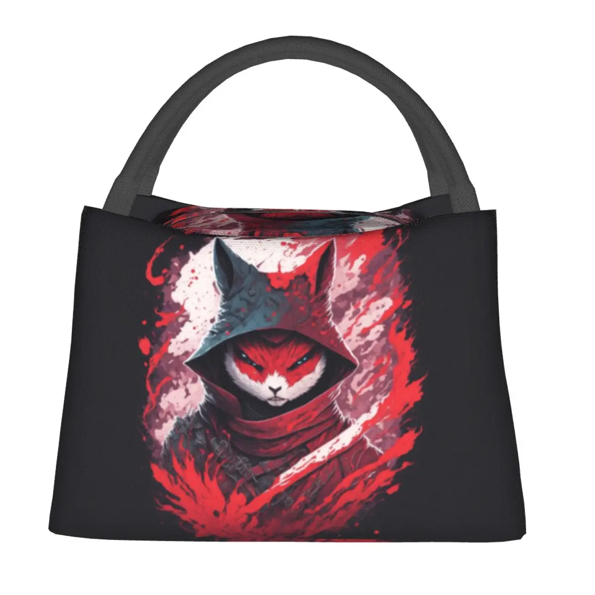 

Сумка для ланча с изображением кролика из аниме, японская винтажная Термосумка-тоут для видеоигр, удобный дорожный холодильник с принтом