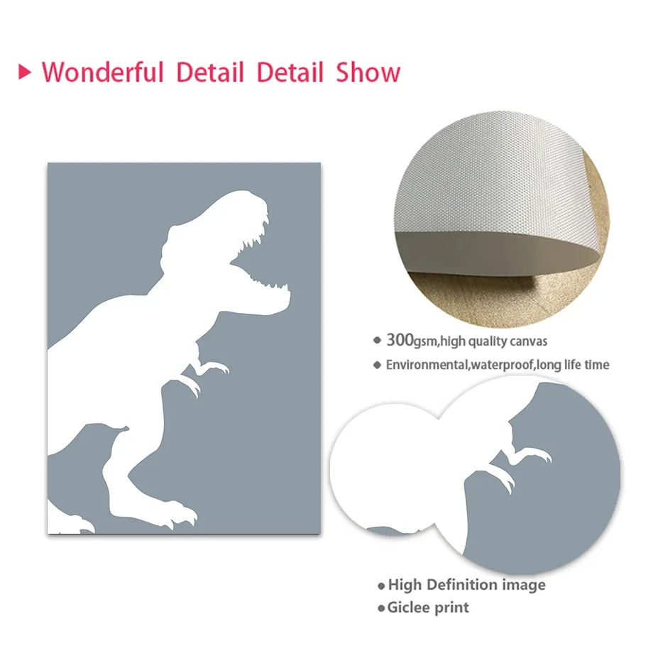 Frameless Jurassic Dinosaur Ty - Baby Nursery Quotes avis et prix