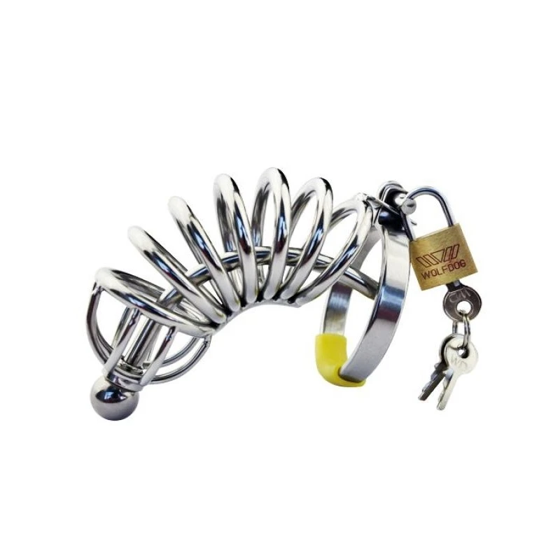 CHASTE BIRD 304 Stainless Steel Metal Male Chastity Device with Urethra Catheter Cock Belt Long Penis Cage Sex Toy BDSM A057