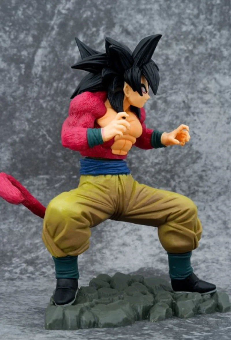 Anime Dragon Ball Super Saiyan 4 Son Goku Figure Explosive Battle Ultimate Evolution Collaboration 4th Anniversary Model Toys