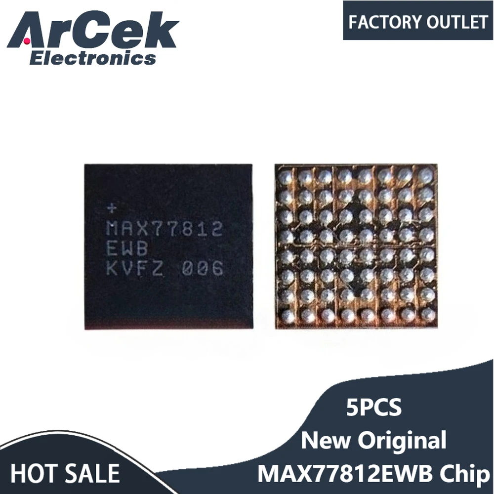 

5 шт. новый оригинальный MAX77812EWB + T 77812 MAX77812 EWB WLP-64 20A понижающий чип питания постоянного тока IC