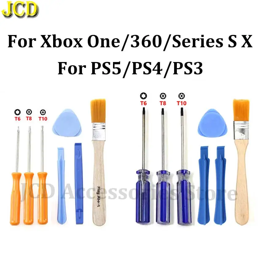 For Xbox One 360 Series X S PS3 PS4 PS5 Screw Driver Torx T6 T8 T10 Security Screwdriver Tamperproof Hole Repairing Opening Tool