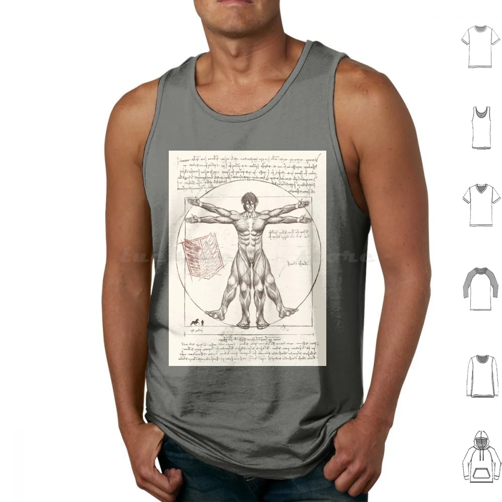 Titan Flakes ( Shingeki No Kyojin ) Tank Tops Print Cotton Titans Shingeki No Kyojin Colossal