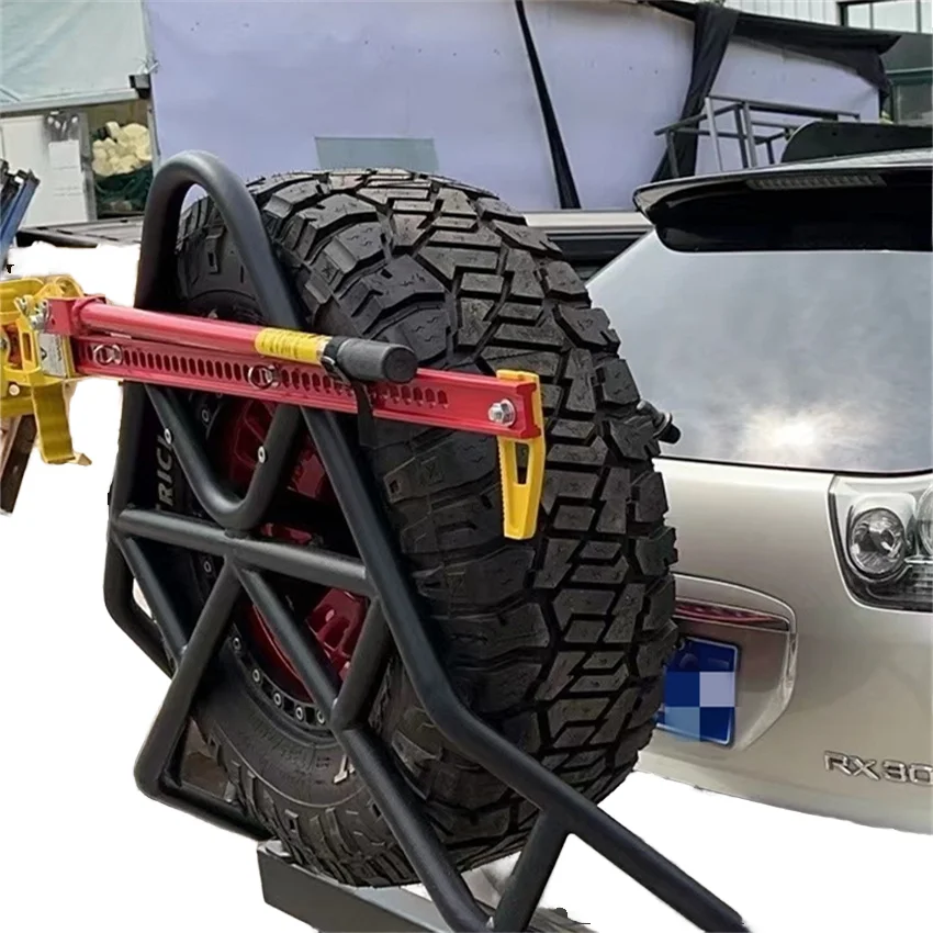 

Factory Wholesale Universal Winch Rear Car Hitch Off-Road Step Bar for Dodge Ram Wrangler JL Winch Spare Wheel Tire Carrier