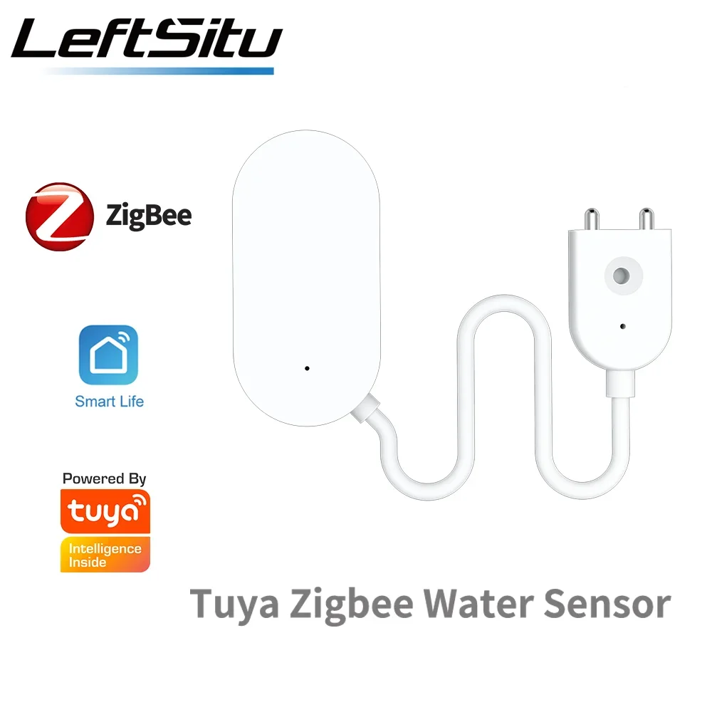 Tuya Zigbee Water Leakage Smart Home Detector Leakage Sensor Leak Sensor Water Sensor Prevent Water Leakage For var SmartLife