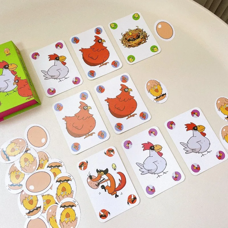 เกมกระดานไก่ชิวชิว:เติบโตโดยไม่มีลูกๆ, เกมไพ่ปาร์ตี้แบบสบายๆ สำหรับเด็กอายุ 5-8 ปี, ของขวัญวันเด็กเสริมสร้างสติปัญญา