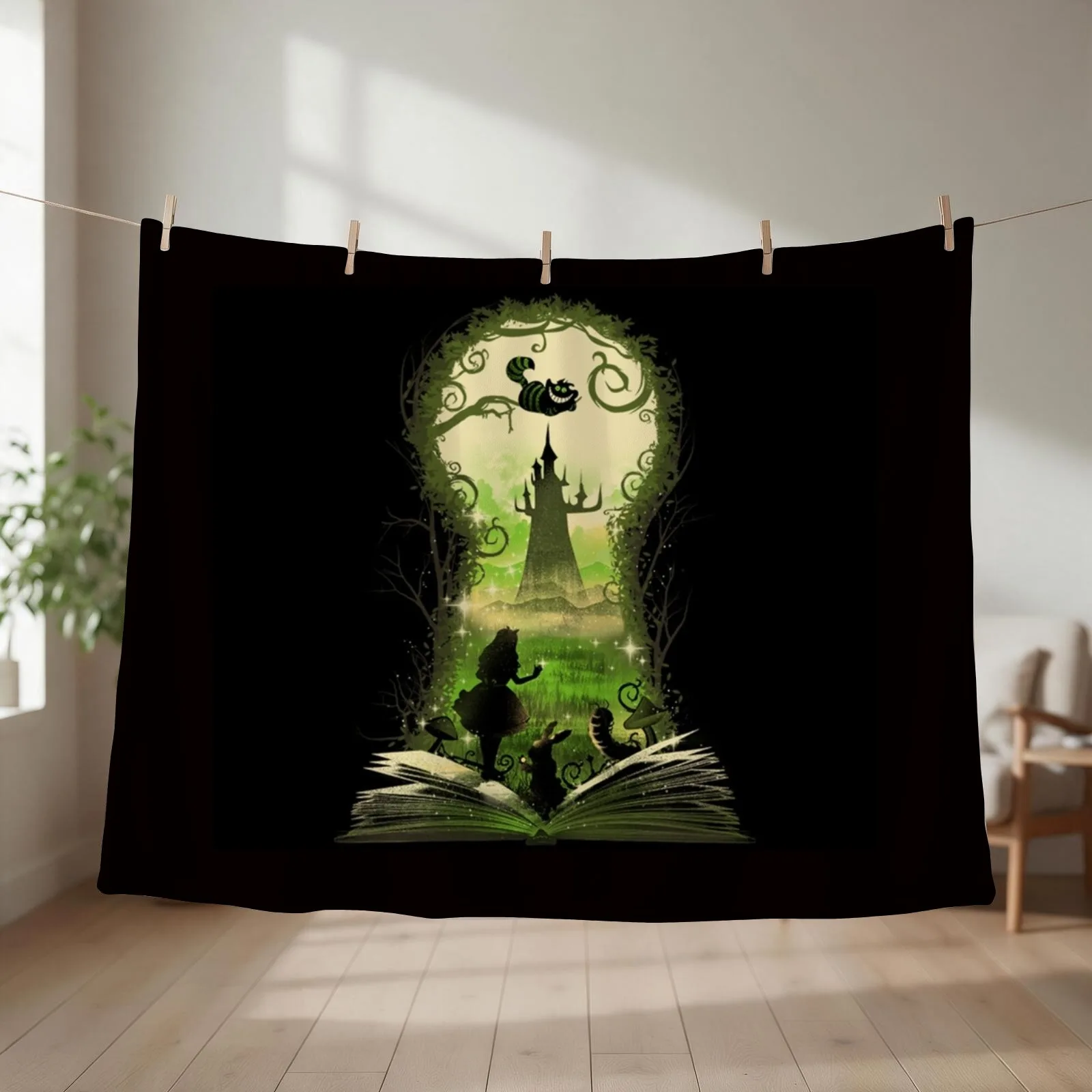 New Wonderland key Throw Blanket wednesday Luxury Thicken Flannels Thin Blankets