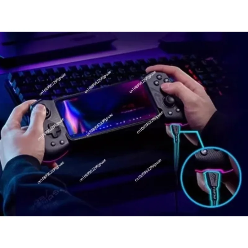 Foldable Mobile Game Controller 18W Pass Through Fast Charging RGB Lighting Programmable Rear Buttons Gaming Phone Gamepad