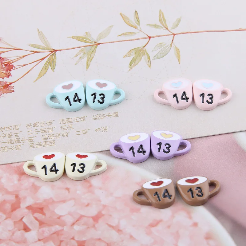 1pcs Diy Jewelry Accessories Cup Earrings For A Lifetime Earrings Diy Material Cartoon Girl Pendant Handmade Keychain Charms